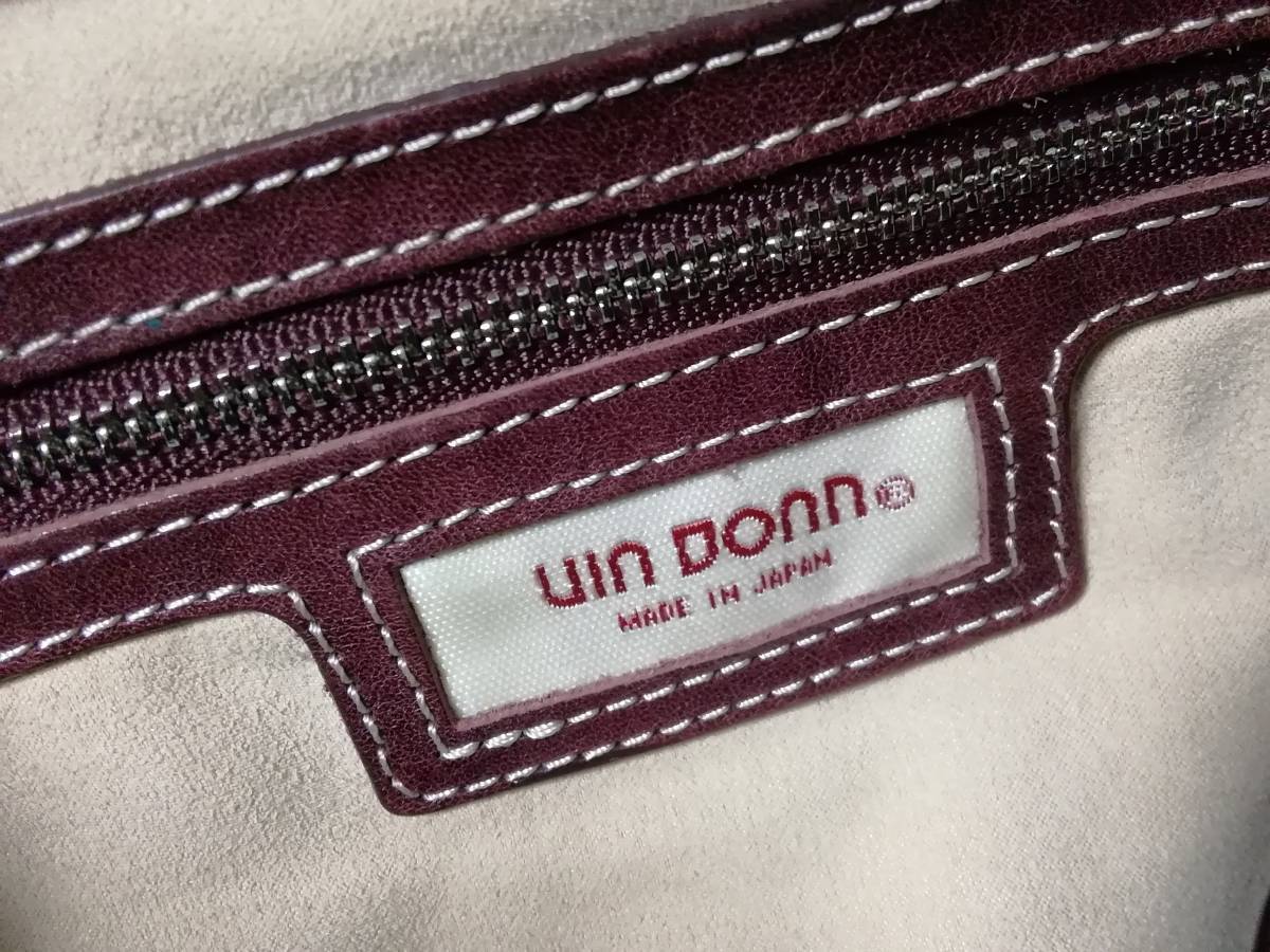 ★★『UIN DONN』made in japan・上質レザー《トートバッグ》☆極美品☆ ★★_画像8