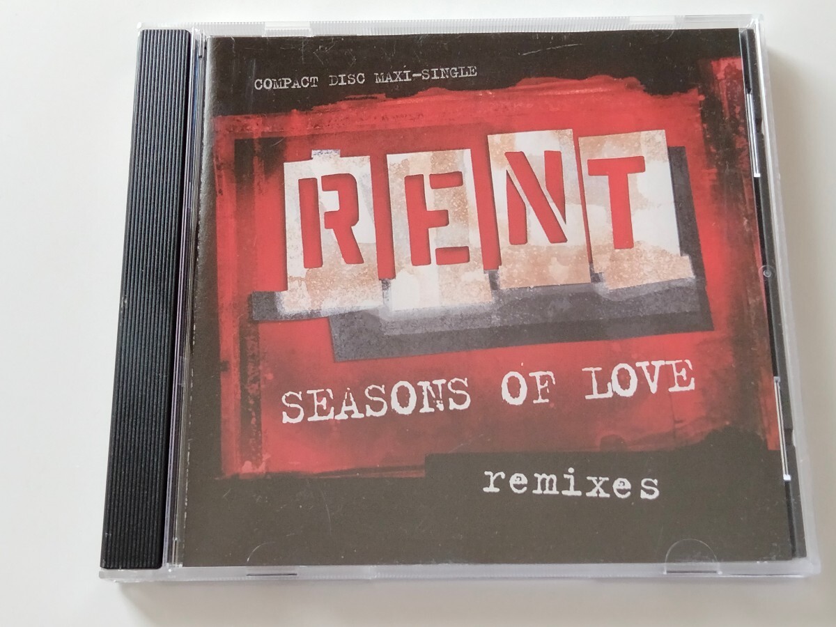 RENT 'Seasons Of Love' REMIXES MAXI CD WARNER US 42866-2 05年盤,8REMIX収録,Jonathan Larson,レント,ブロードウェイミュージカル_画像1