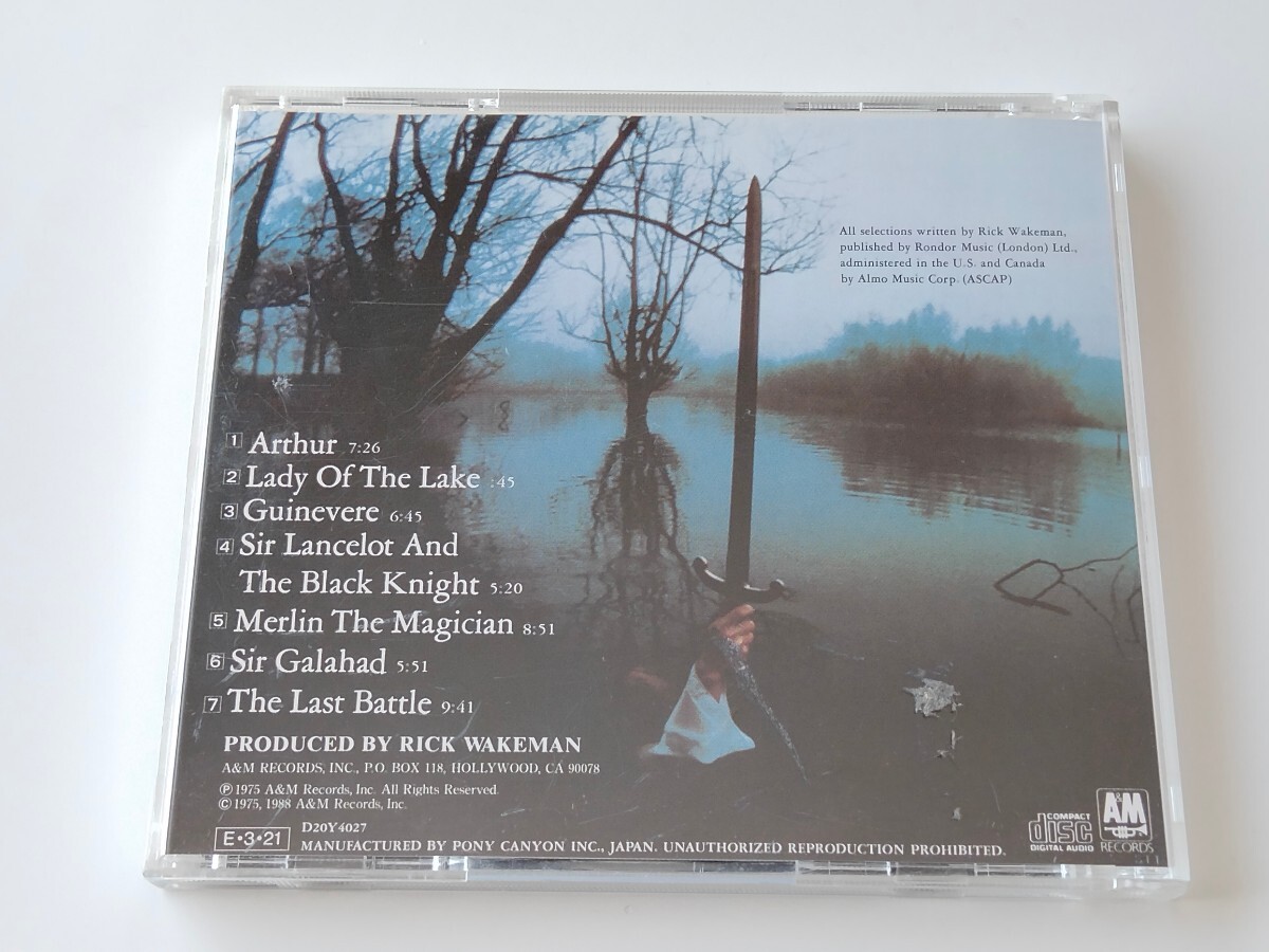 【YES】リック・ウェイクマン Rick Wakeman/ アーサー王と円卓の騎士たち The Myths And Legends Of King Arthur And.. 日本盤CD D20Y4027_画像2