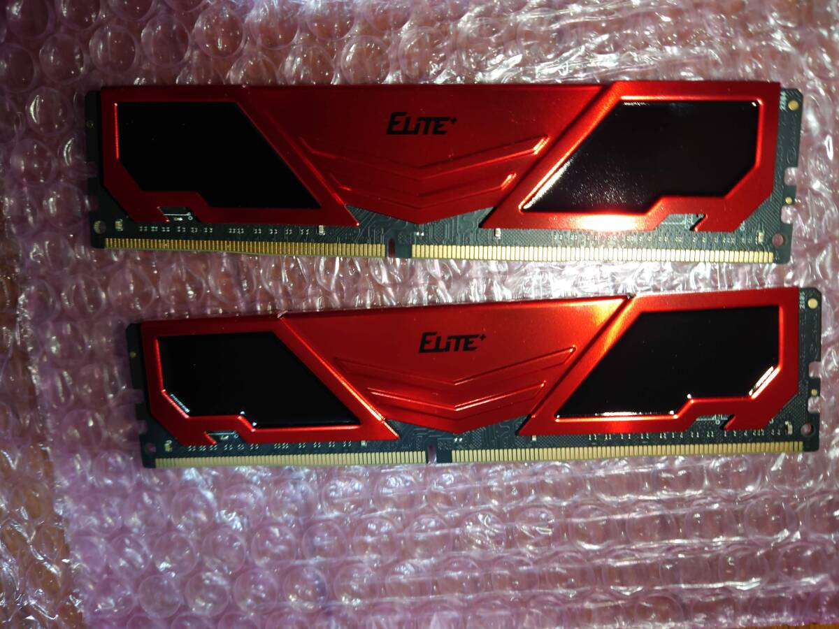 Team DDR4 3200Mhz PC4-25600 16GB×2 32GB デスクトップ用メモリ Elite Plus シリーズの画像3