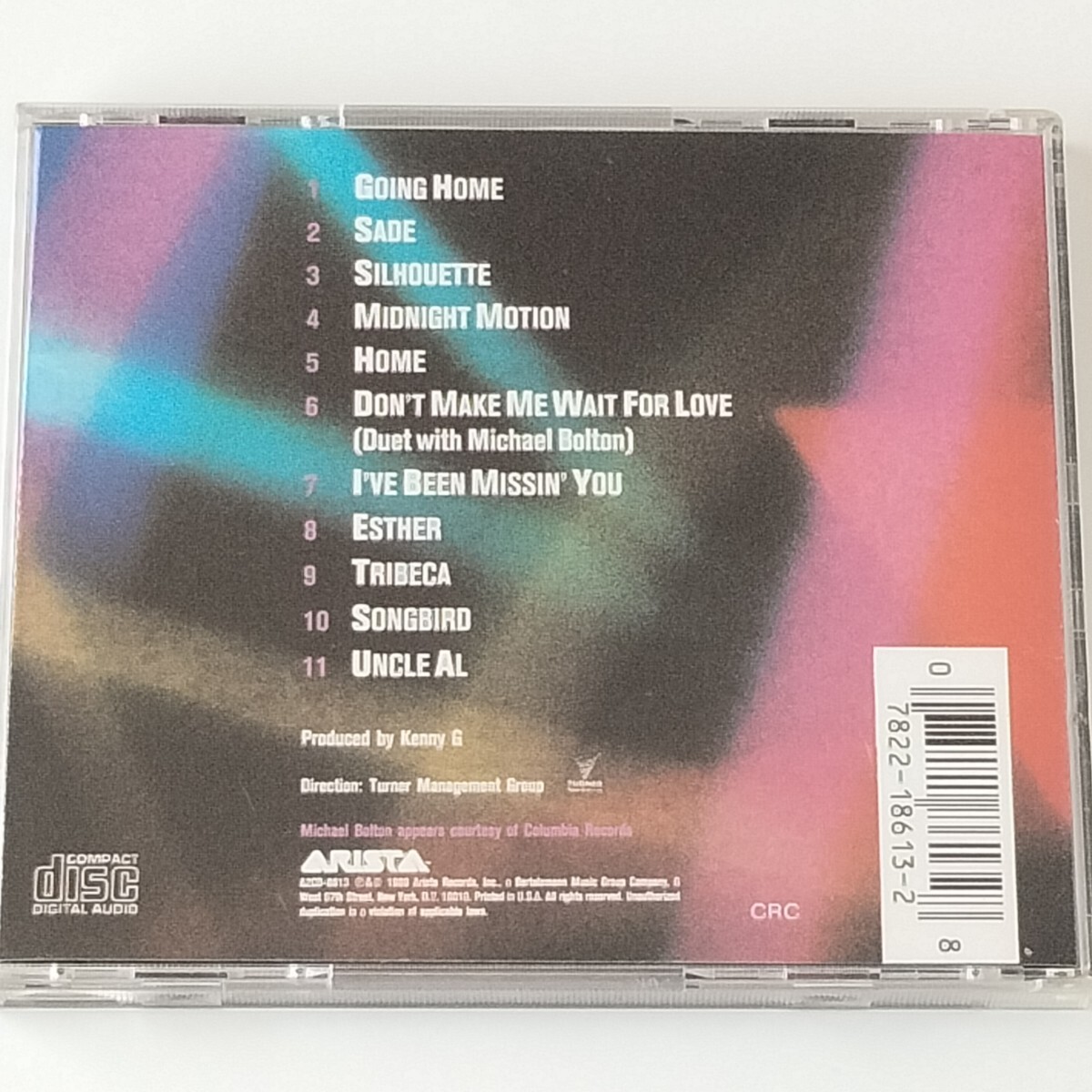 【輸入盤ライヴCD】KENNY G LIVE(A2CD-8613)ケニー・G ライブ/MICHAEL BOLTON マイケル・ボルトン/GOING HOME/SILHOUETTE/SONGBIRD/_画像2