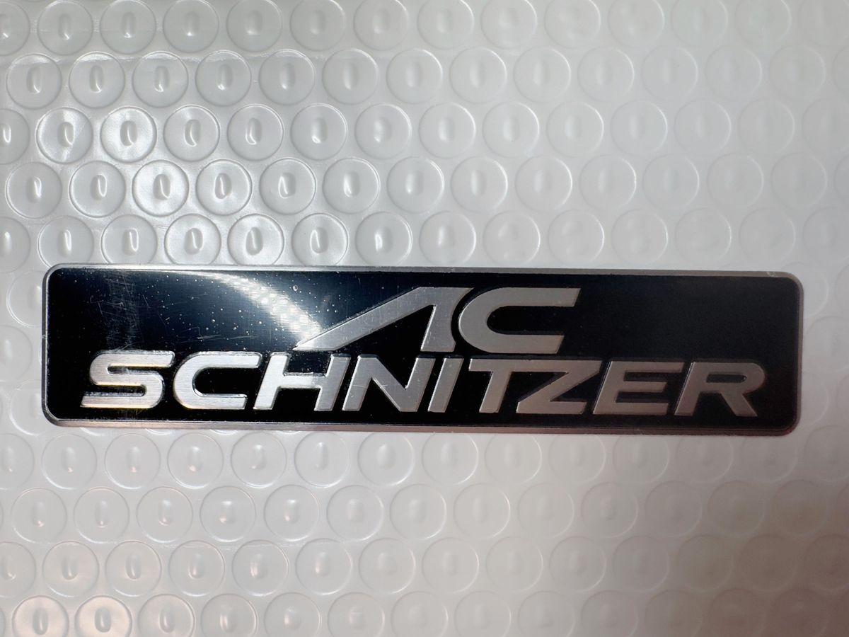 BMW AC-SCHNITZER   アルミ製　 エンブレム  ステッカー　2枚セット