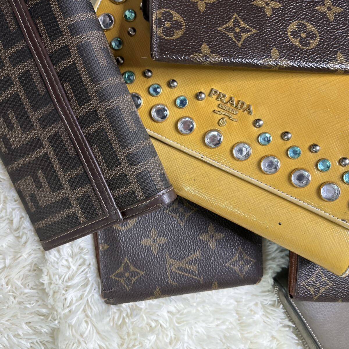 1円〜【財布の集い】LOUIS VUITTON ルイヴィトン　PRADA プラダ　CELINE セリーヌ　財布　コインケース　ダミエ　モノグラム　まとめ　16点_画像5