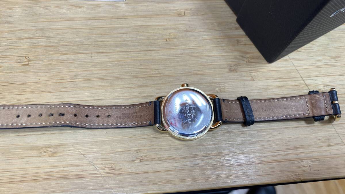 【電池交換済/美品】コーチ レディース腕時計 CA105.7.95.120S COACH ラインストーンベゼルの画像8