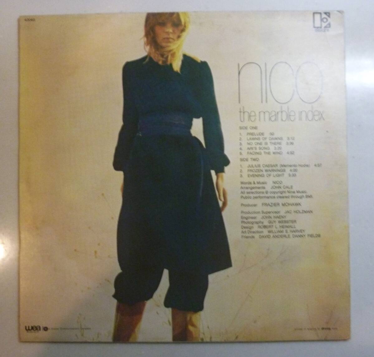 [ ограничение прозрачный голубой запись * аналог LP* Британия запись ] Nico | мрамор указатель NICO / THE MARBLE INDEX