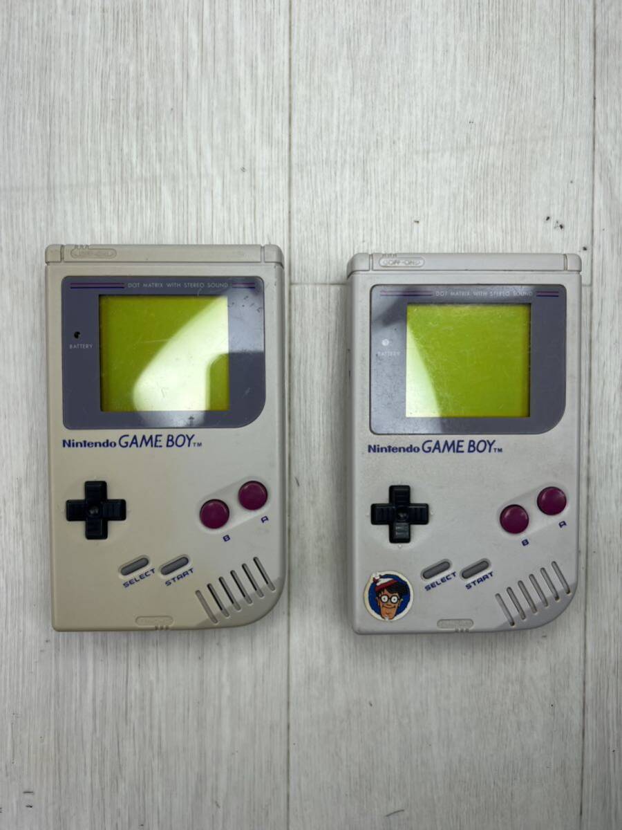 Nintendo GEME BOY ゲームボーイ 本体2台セットまとめて　DMG-01 動作未確認【ジャンク】_画像1