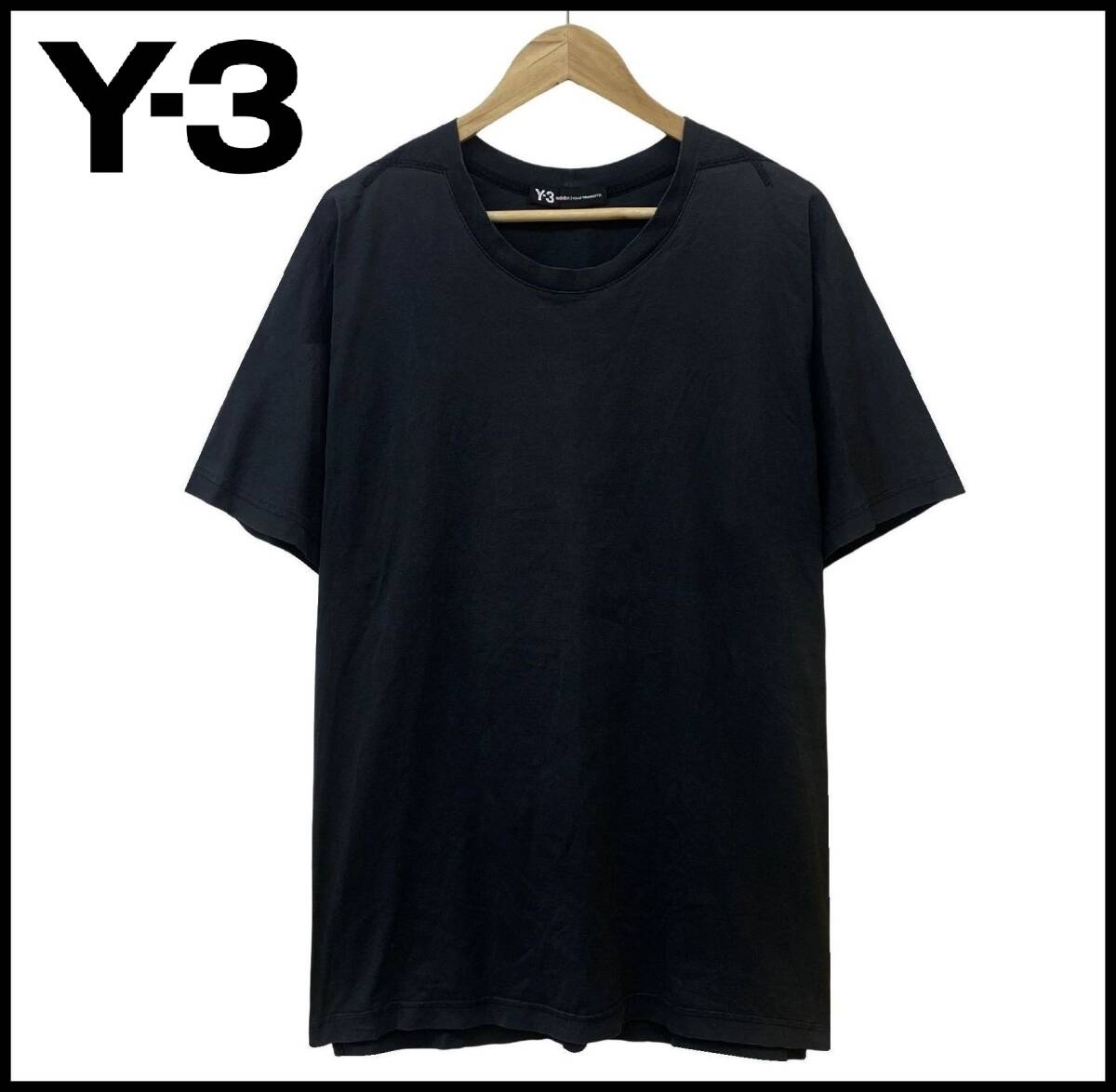 Y-3 ワイスリー YOHJI YAMAMOTO ヨウジヤマモト adidas アディダス 18SS ロゴ 手書き ペイント プリント ビッグ Tシャツ カットソー Mの画像1