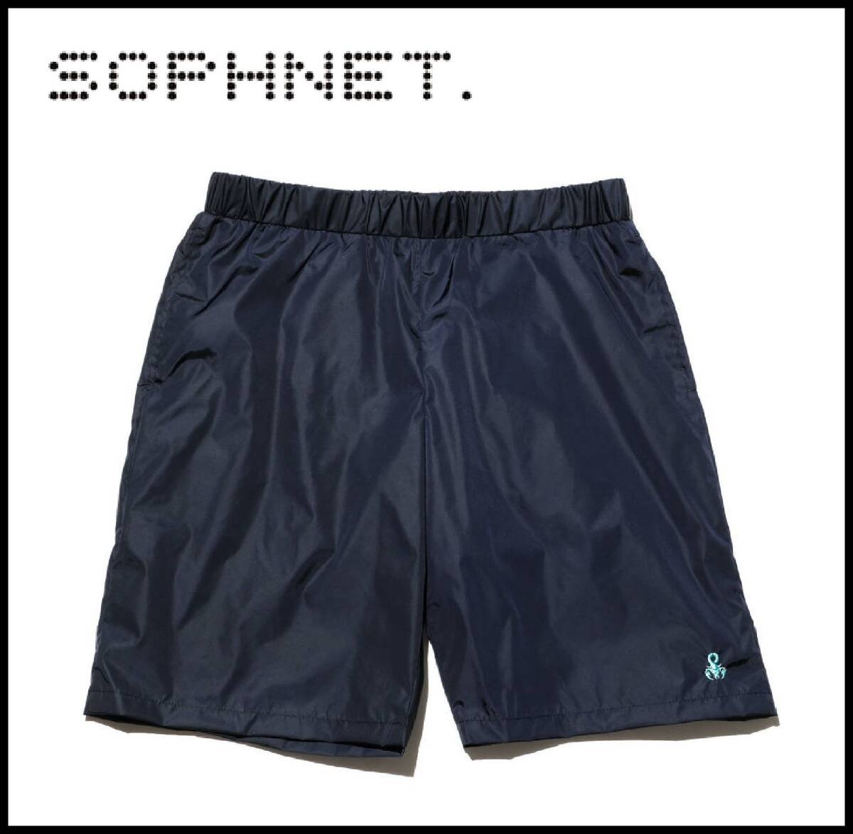 SOPHNET ソフネット 22SS LIMONTA NYLON SCORPION EASY SHORTS スコーピオン 刺繍 ナイロン イージー ハーフ ショート パンツ ショーツ Mの画像1