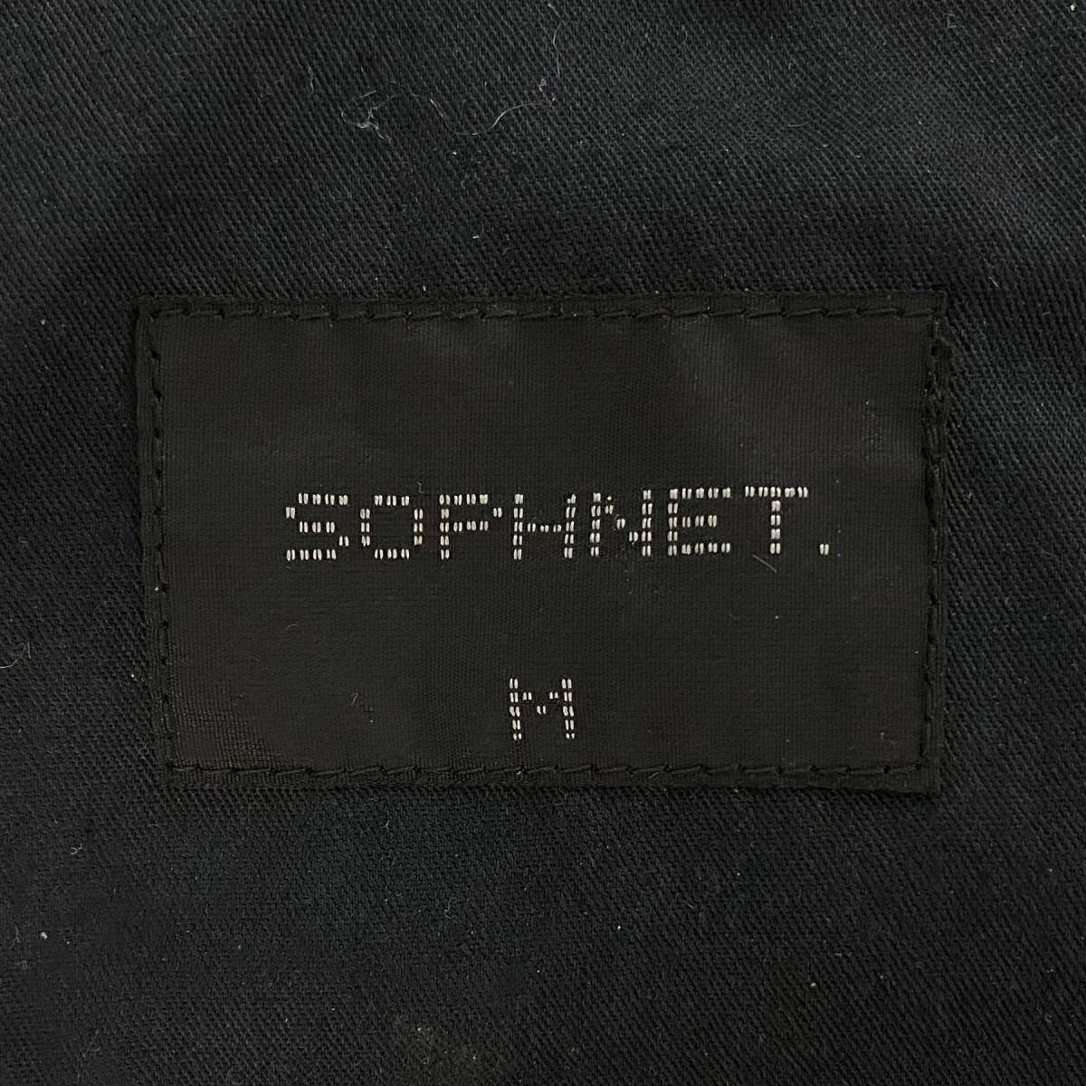 SOPHNET ソフネット 22AW WIDE BELTED BAGGY TUCK TAPERED PANTS ベルト タック ワイド バギー テーパード パンツ 黒 M uniform experiment_画像4
