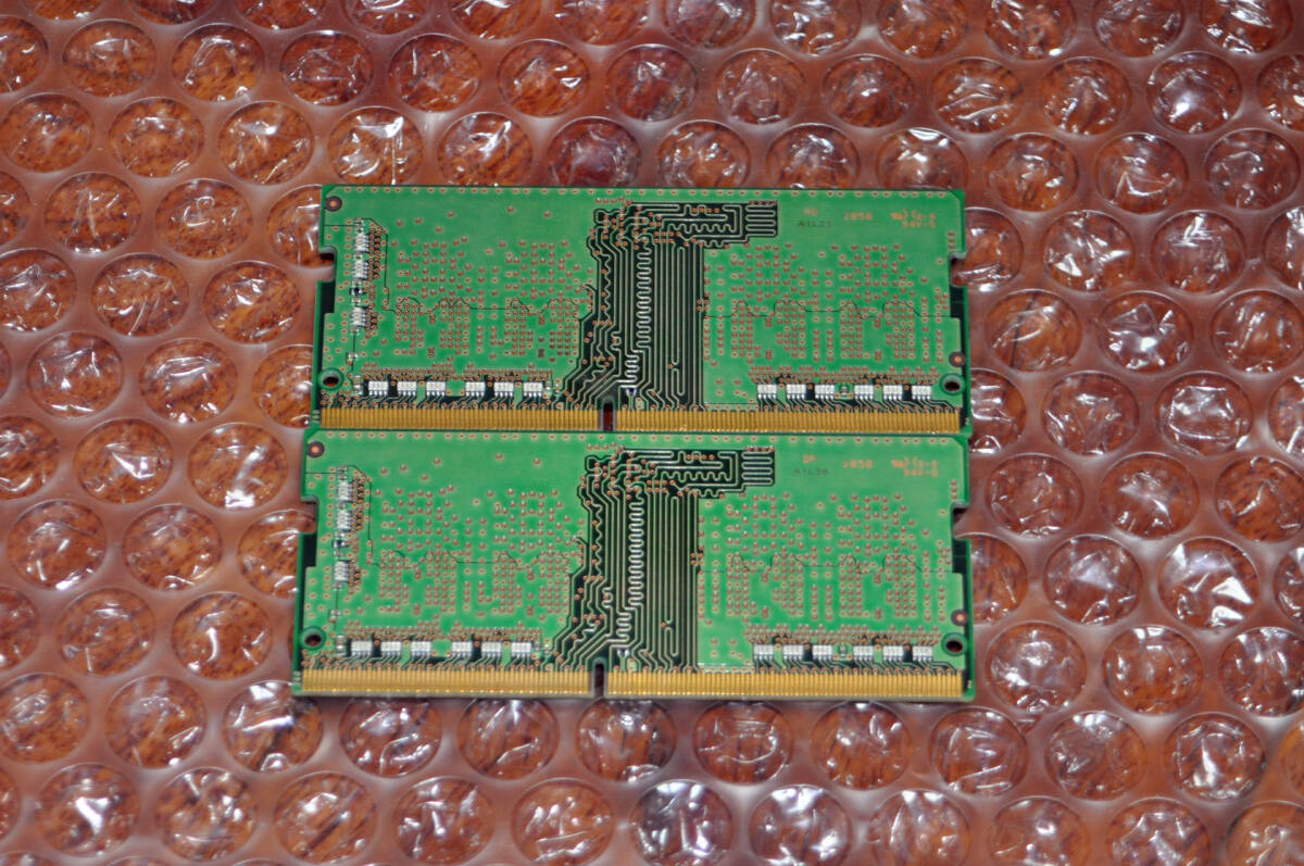 SAMSUNG M471A1G44AB0-CWE 合計 16GB ( 8GB 2枚組 ) SODIMM DDR4-3200 PC4-25600 8GB 2枚組 動作品の画像2