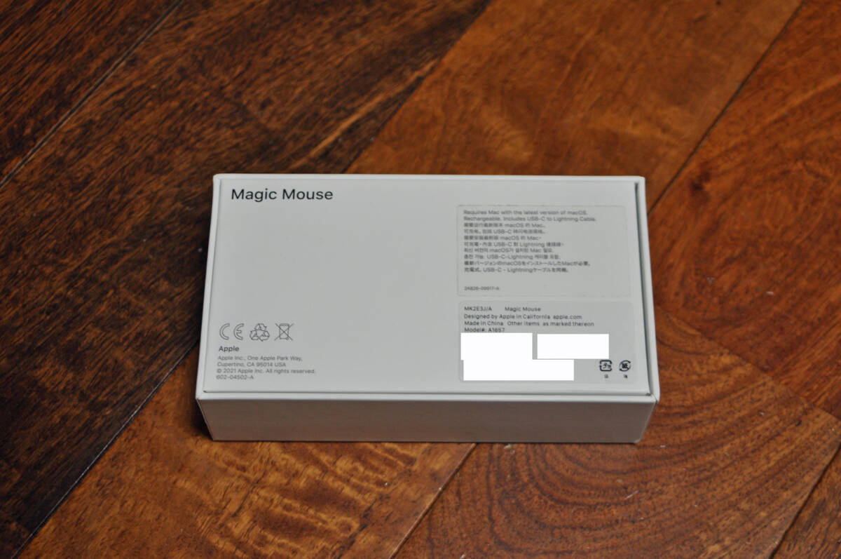 Apple純正 Magic Mouse ( マジックマウス ) White（ ホワイト ) MK2E3J/A マルチタッチ 対応 Wireless マウス Model A1657の画像6