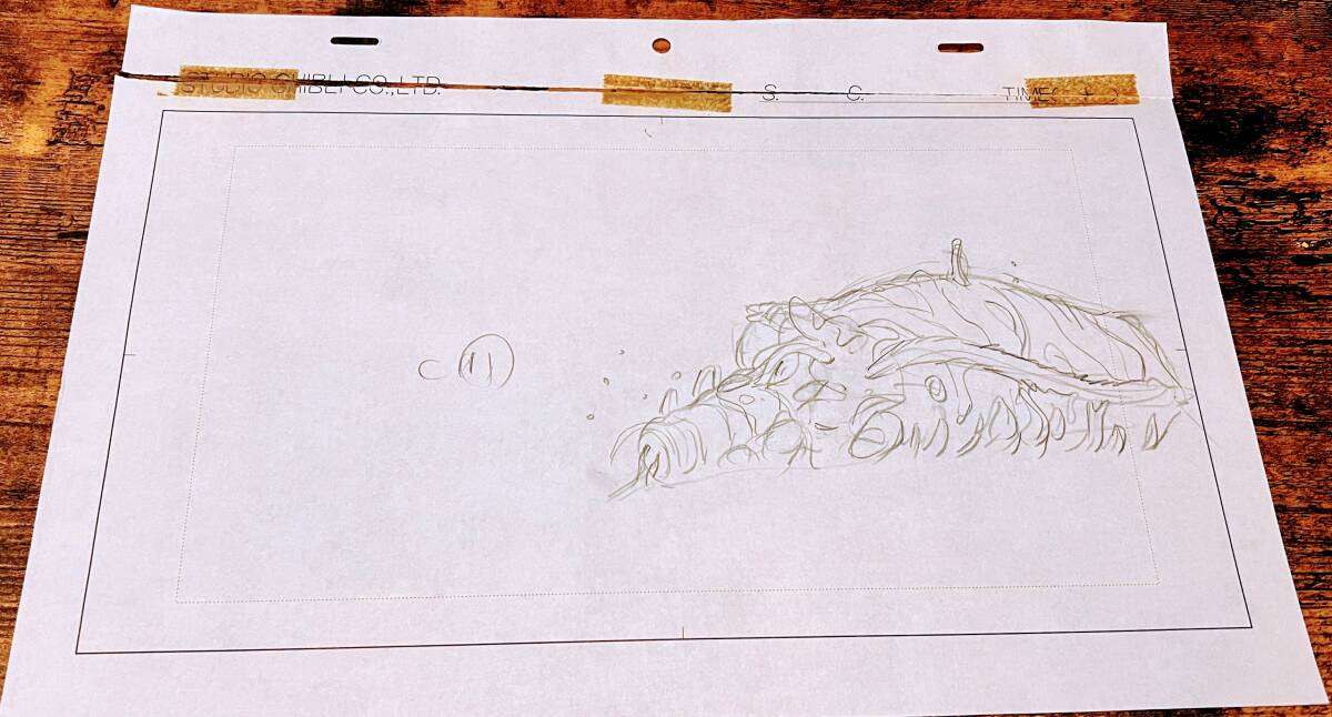もののけ姫 ジブリ 宮崎駿 原画 直筆の画像3