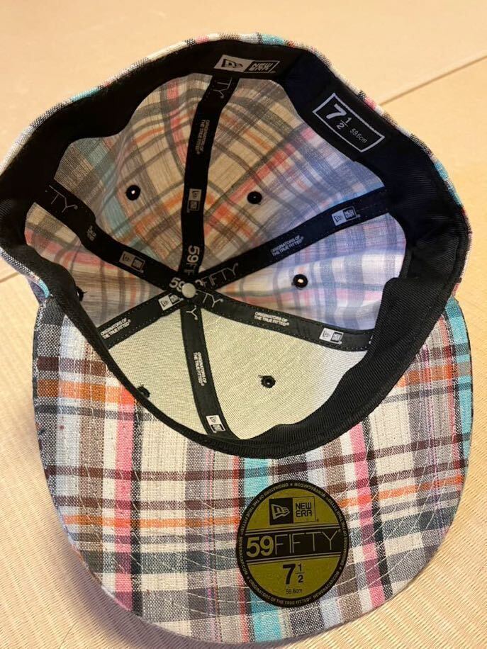 中古！ニューエラ　チェック柄　59fifty 7 1／2_画像3