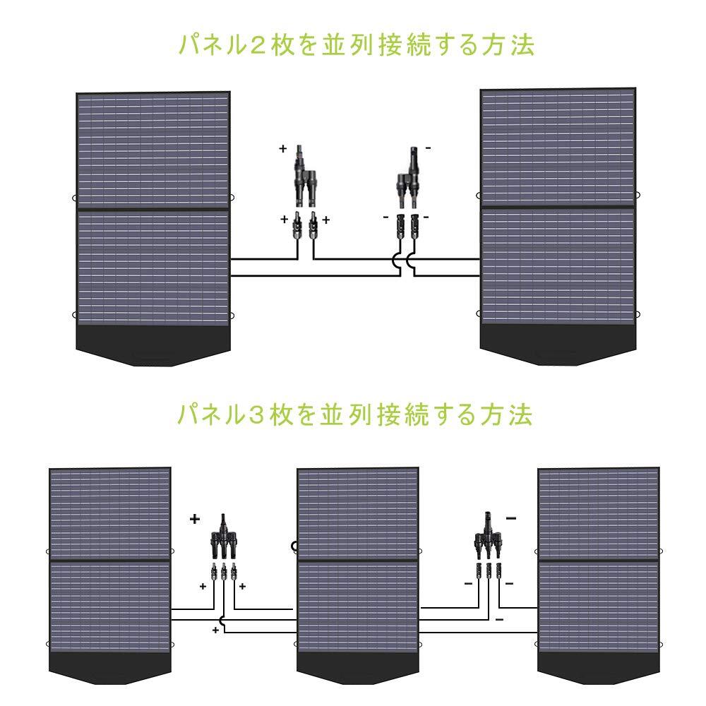 ALLPOWERS AP100 ソーラーパネル 18V100W 折りたたみ MC-4出力（最大20A、直列＆並列接続可）高変換効率 軽量 ソーラーチャージャー_画像4