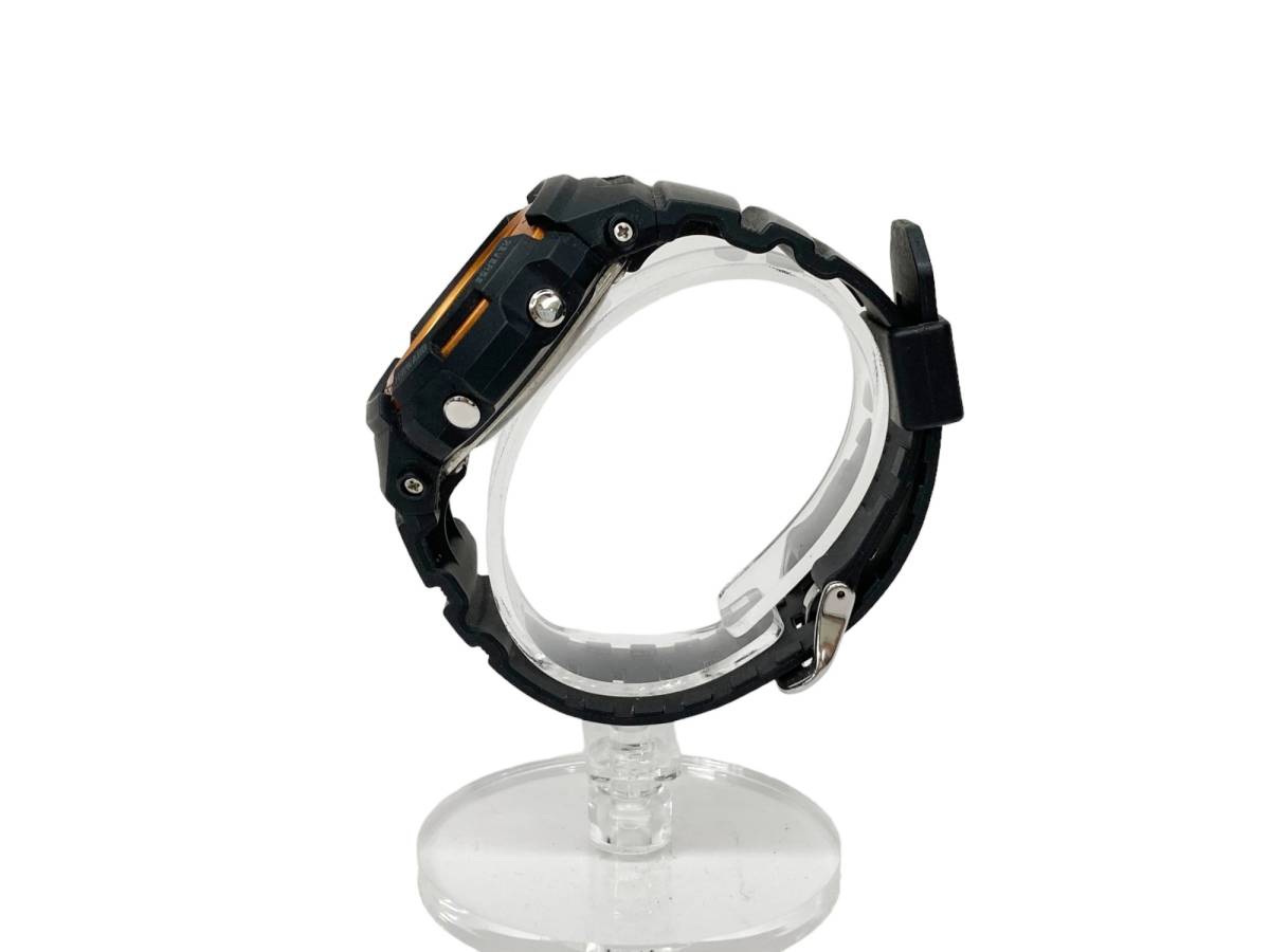 CASIO (カシオ) G-SHOCK Gショック デジアナ腕時計 電波ソーラー ファイヤーパッケージ AWG-M100SF ブラック×オレンジ メンズ/028_画像5