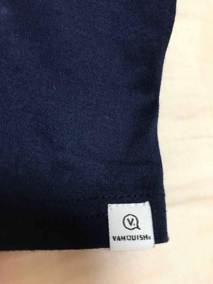 VANQUISH ヴァンキッシュ　Tシャツ　ネイビー　美品　S 半袖Tシャツ