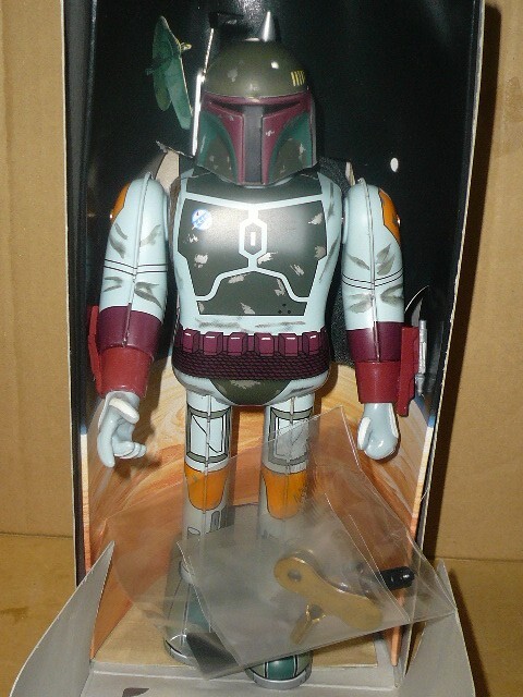 OSAKA TINTOY STAR WARS BOBA FETT WIND UP TINTOY