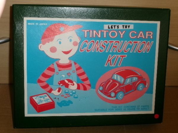 [ブリキ]TINTOY CAR CONSTRUCTION KIT 赤_画像1