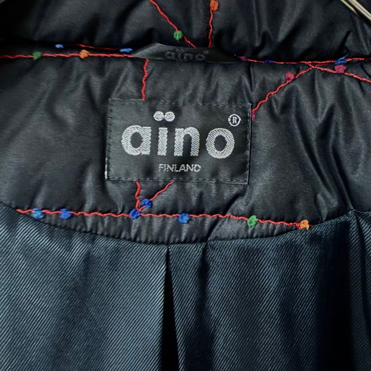 AINO  フィンランド　幾何学模様刺子中綿ジャケット
