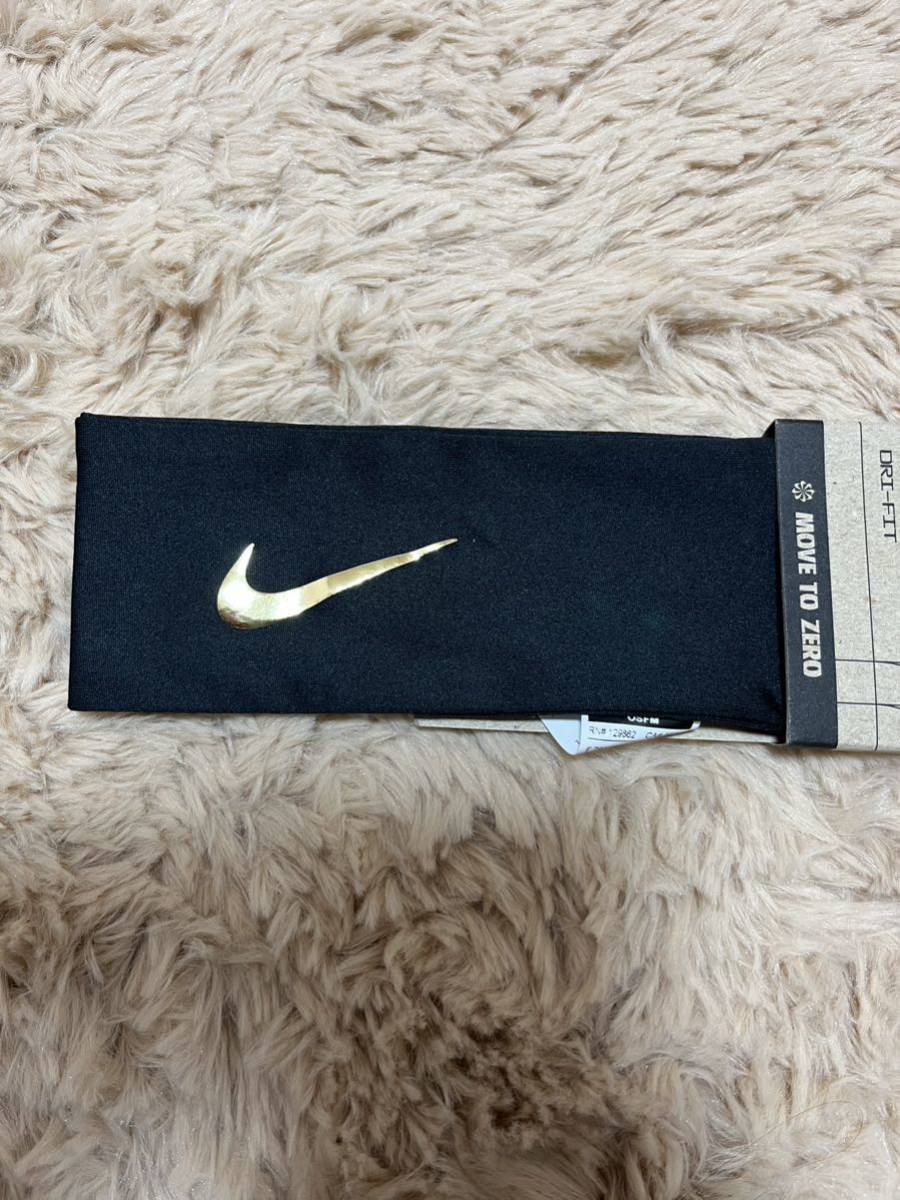  Nike dry Fit head Thai черный, Gold 