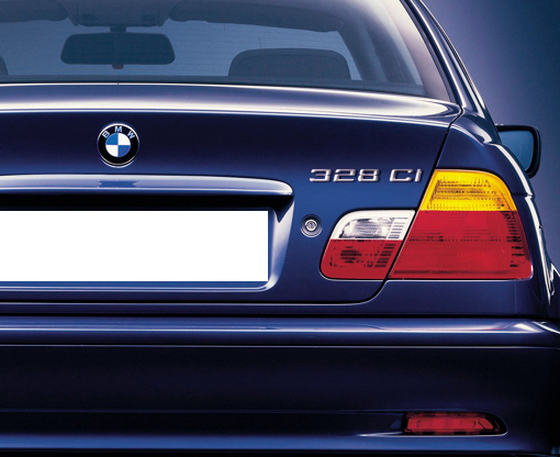 BMW 純正 リアエンブレム E46 3シリーズ クーペ 328Ci トランクリッド 51148240124_画像6