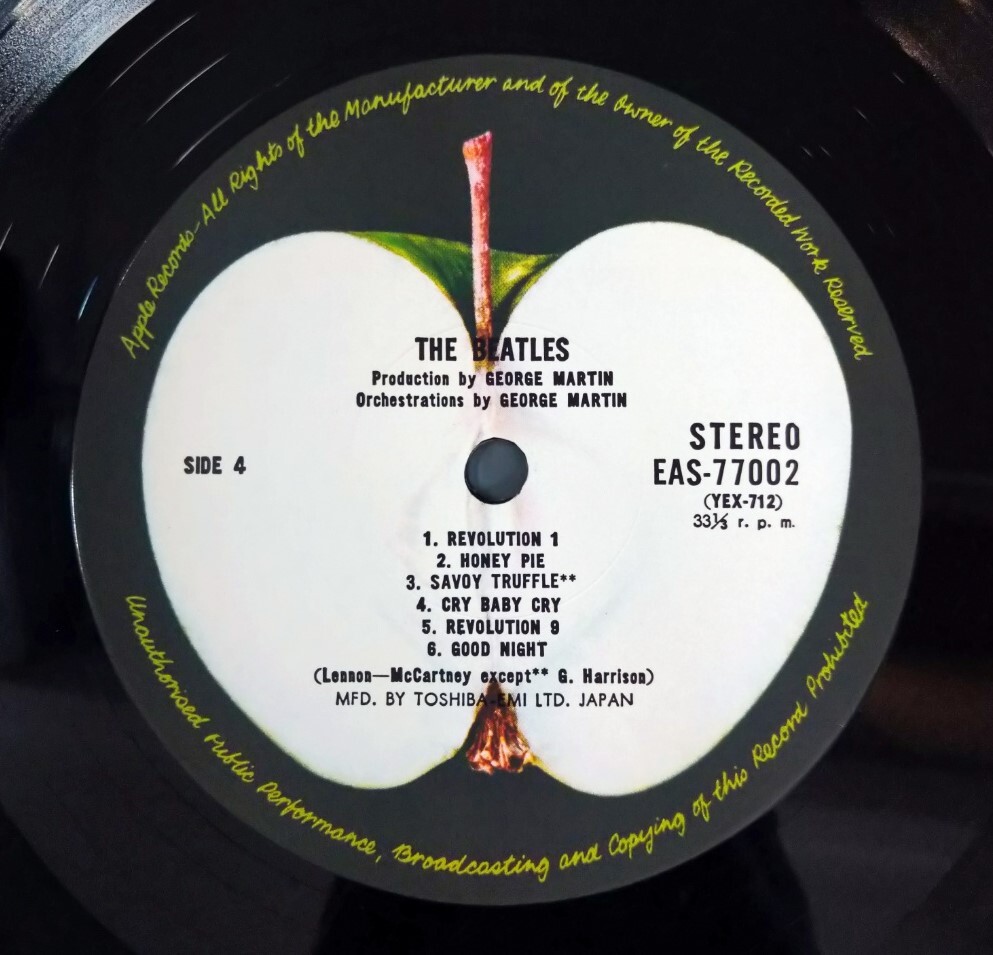 ビートルズ ホワイト・アルバム The Beatles ポスターつき 帯付 EAS-77001★中古アナログレコードの画像10
