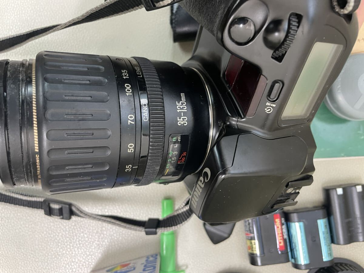 Canon キャノン EOS 10QD 一眼レフカメラ/ZOOM LENS EF 35-105mm f4.5-5.6 取説ケース付_画像2