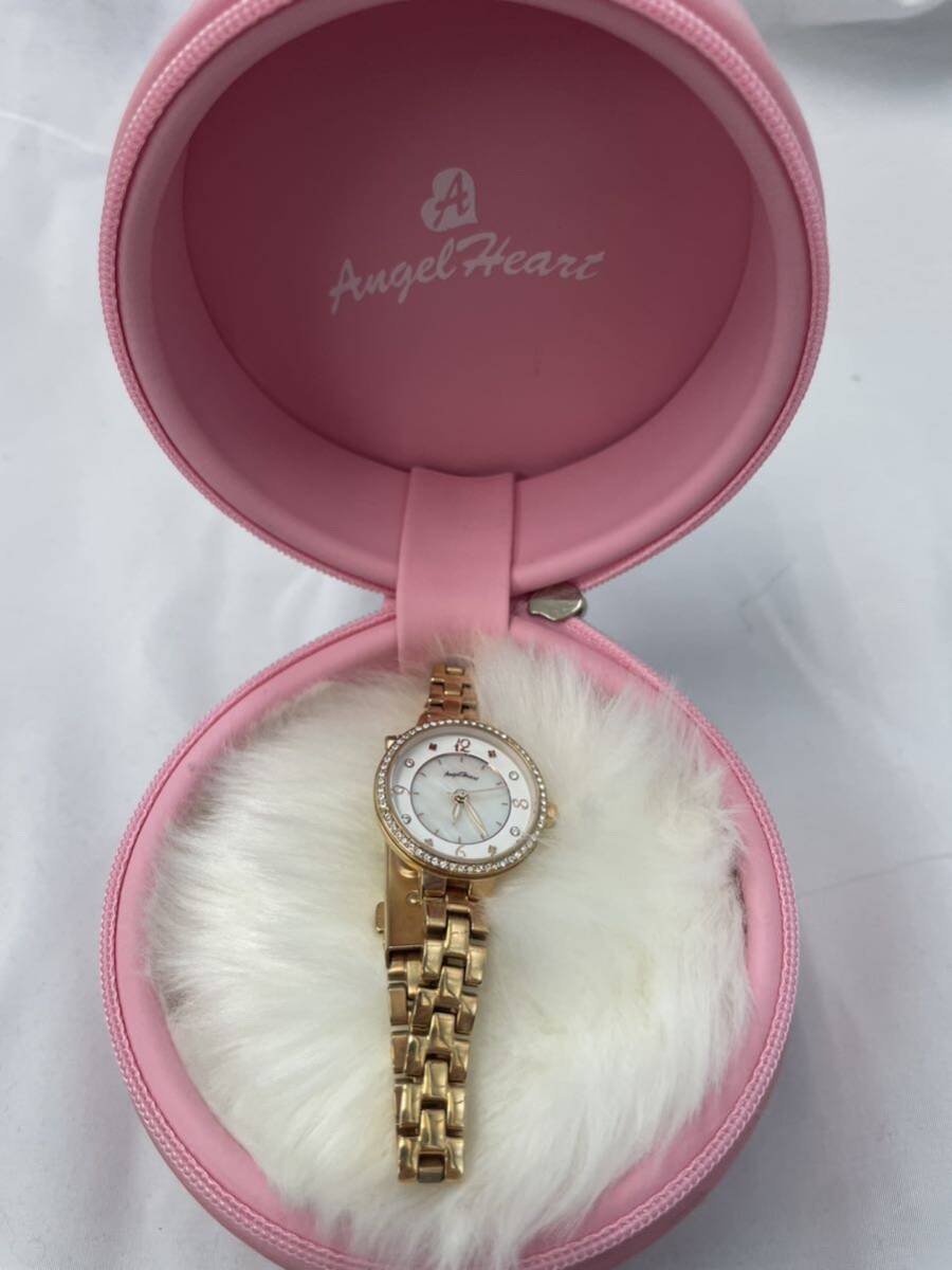 THN24PGtu ink ru Heart series ANGEL HEALT lady's wristwatch [ solar ]