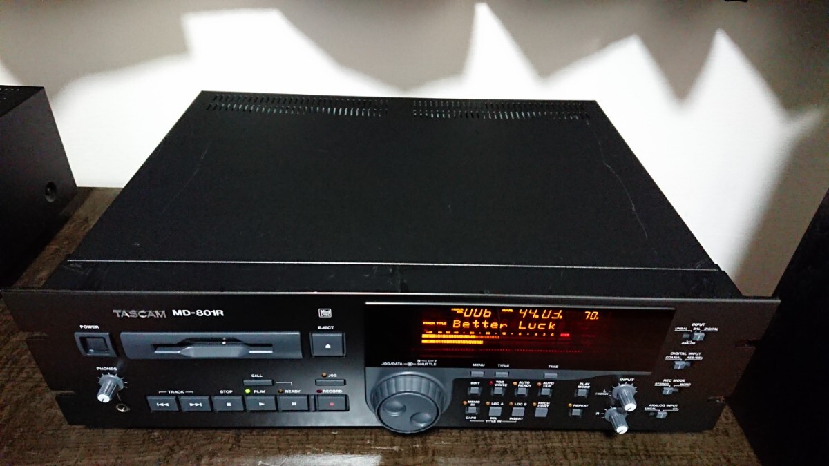 TASCAM MD-801R business use MD recorder operation goods 