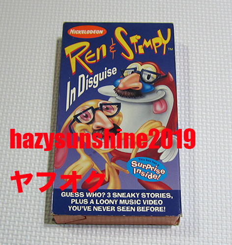 レン&スティンピー REN & STIMPY IN DISGUISE ビデオ VHS VIDEO LOONY MUSIC VIDEO ニコロデオン NICKELODEON_画像1