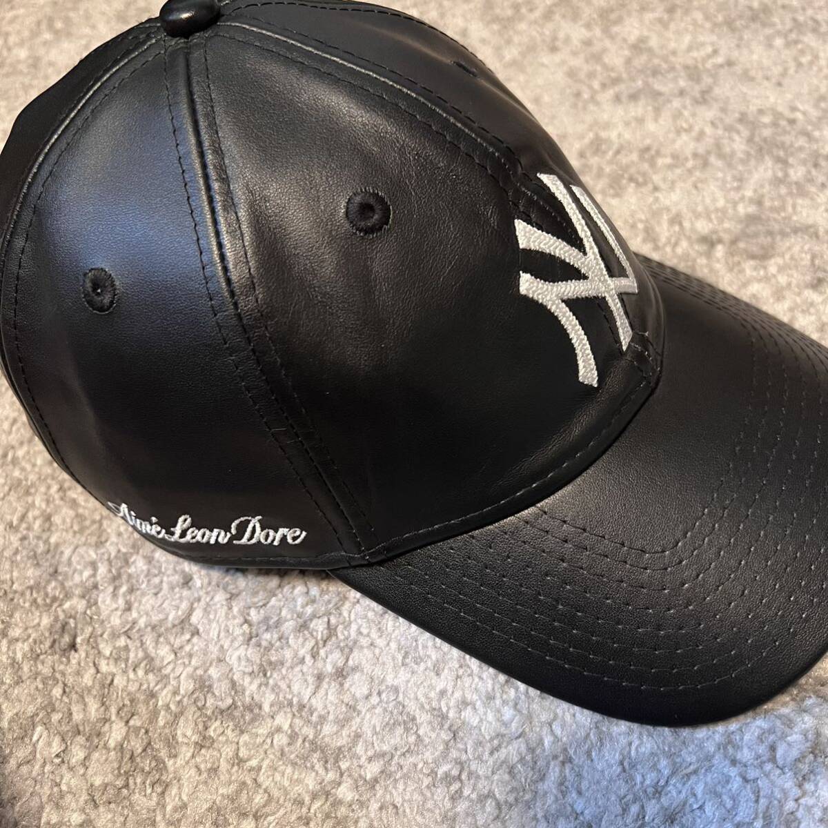 Aime Leon Dore New Era Yankees Leather Ballpark Hat エメレオンドレ ニューエラ レザーキャップ_画像1