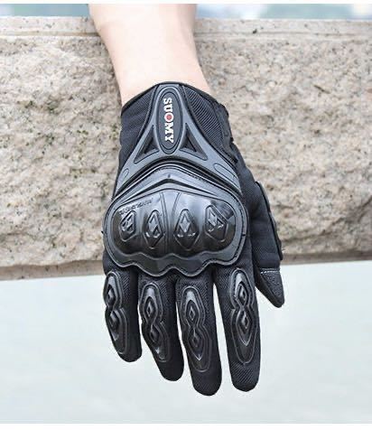 SUOMY グローブ メッシュ 手袋 バイクグローブ サイクリング スマホ操作対応 大人気 新品 送料無料 黒 Mサイズ_画像8