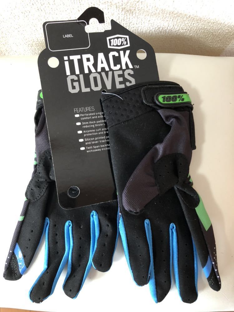 サイクリング 手袋 バイクグローブ オフロード 100％ 新品 送料無料 黒緑 XLサイズ
