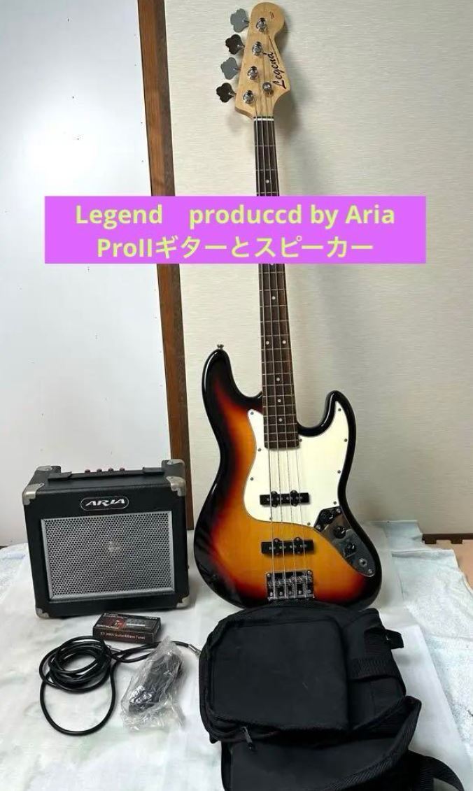 Legend　produccd by Aria ProIIギターとスピーカーセット