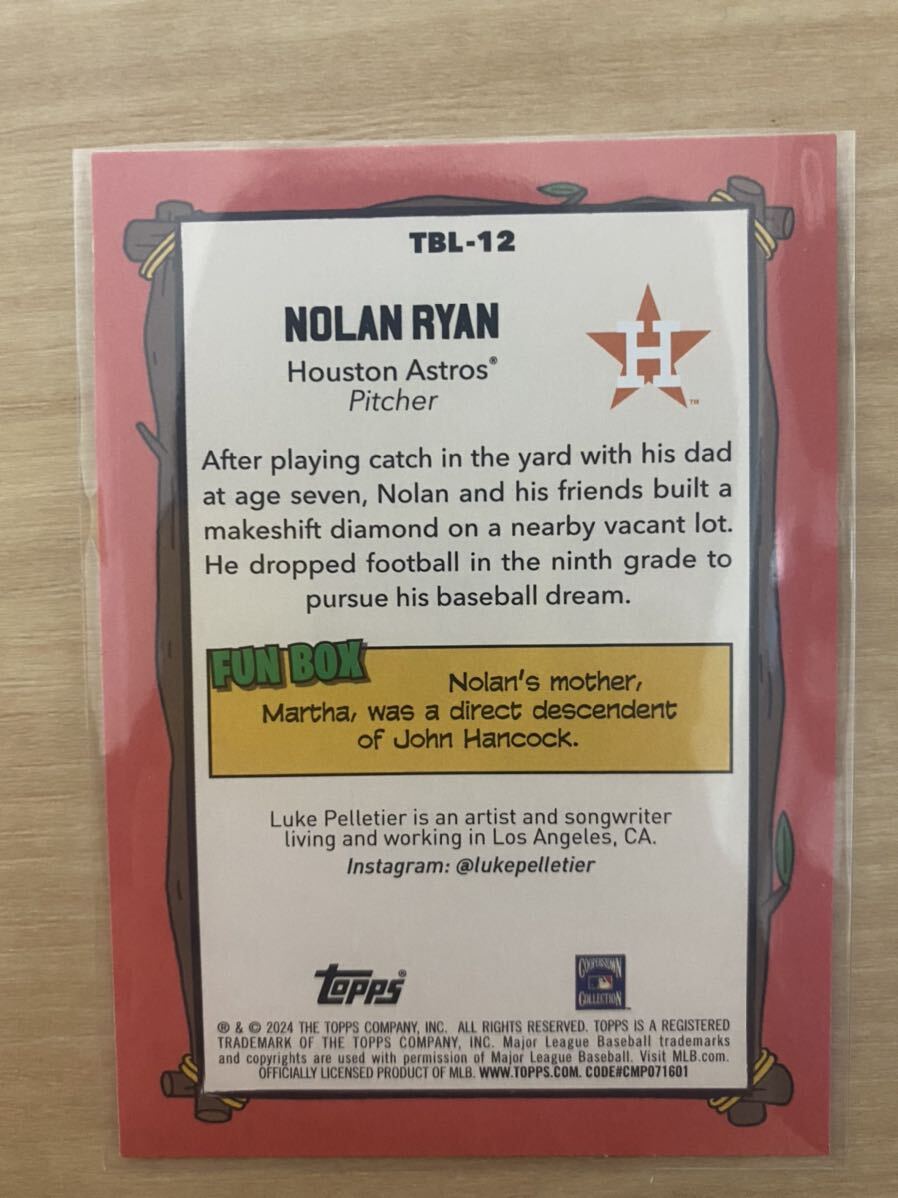 最新2024 Topps Big League Nolan Ryan ノーランライアン　インサート_画像2