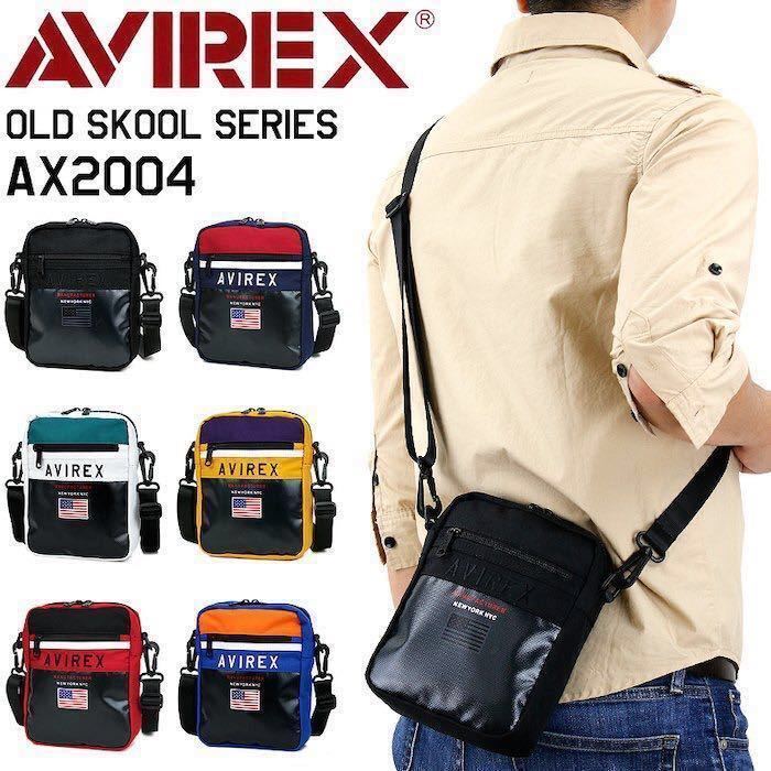 ☆ 新発売 最安値 AVIREX ショルダーバッグ 縦型 AVIREX アヴィレックス 撥水加工 AX2004 2WAYバッグ アビレックス クロ ☆_画像1