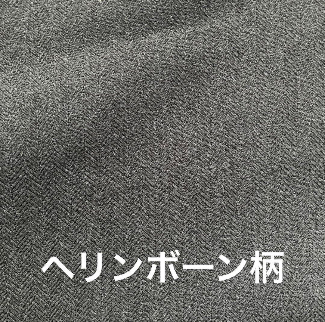 ■新品■ワンタックスラックス　チャコールグレー サイズM ヘリンボーン