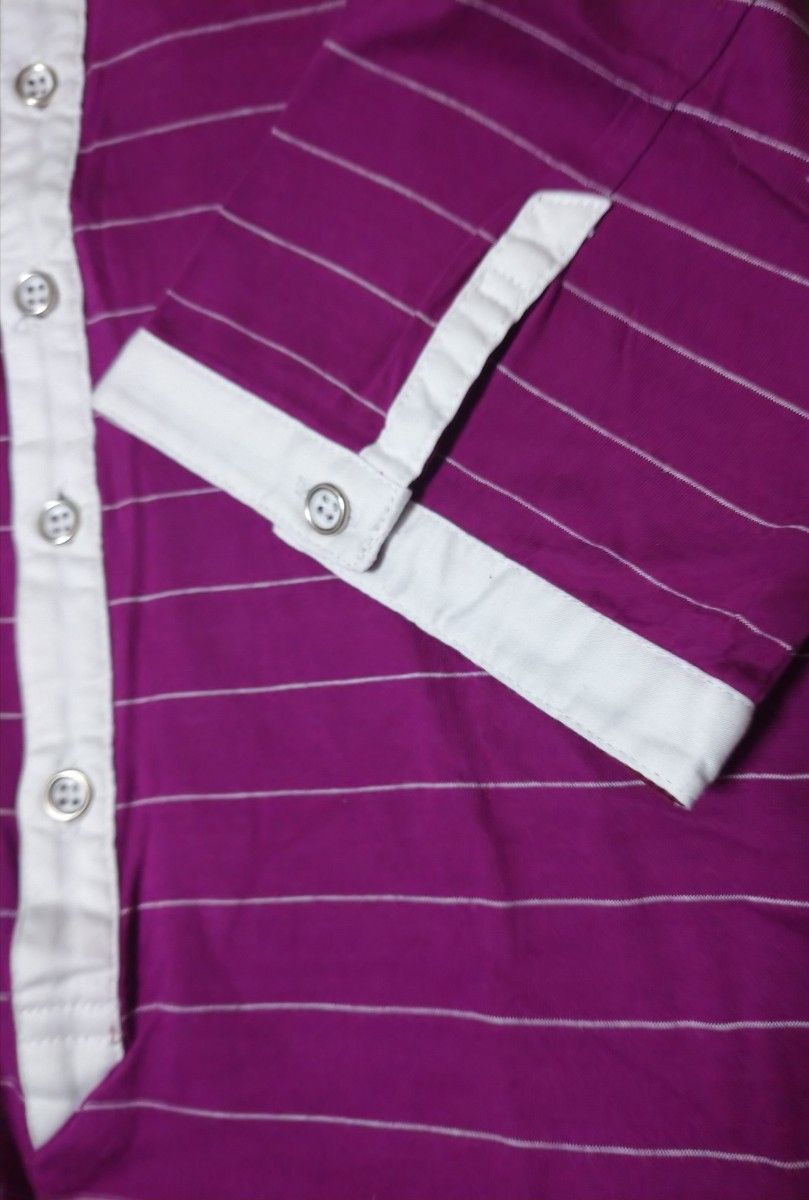 ■NICOLE CLUB FOR MEN ニコルクラブフォーメン■ ポロシャツ サイズ46M 紫 パープル