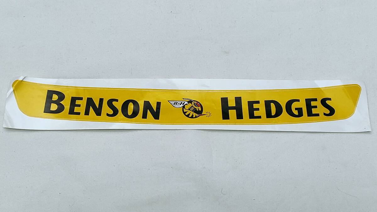 ベンソン&ヘッジス バイザーステッカー (傷み有) ジョーダン・無限ホンダ 蜂 BENSON&HEDGES HORNET F1の画像1
