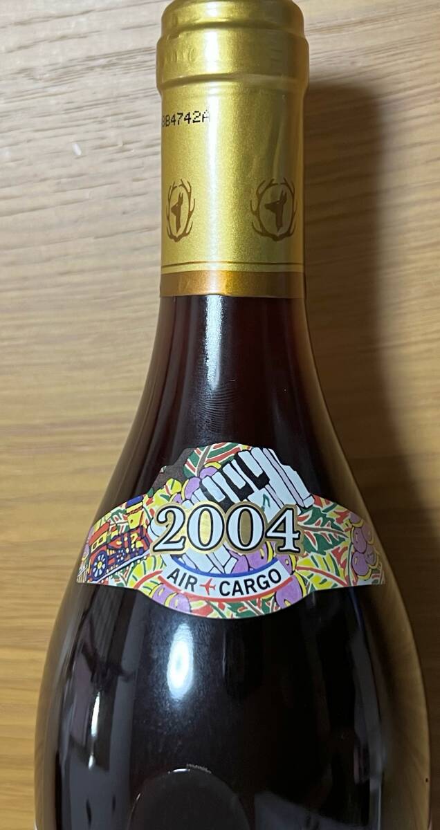 【06021】 未開封 現状品 ボジョレーヌーボーヴォー 2004年 750ml 15％未満 ジミー大西モデル beaujolais nouveauの画像3