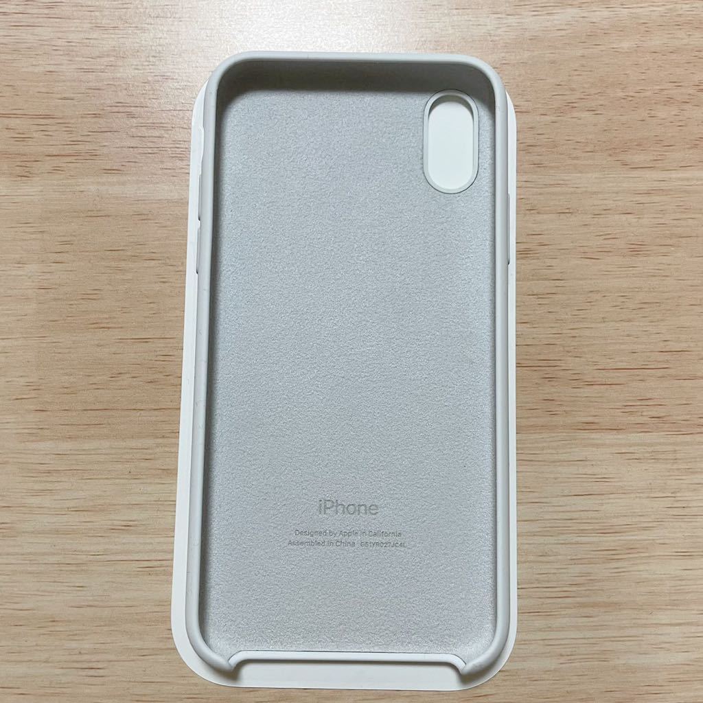 ★新品★Apple アップル 純正 iPhone X / XS シリコンケース・ホワイト  52B10の画像5