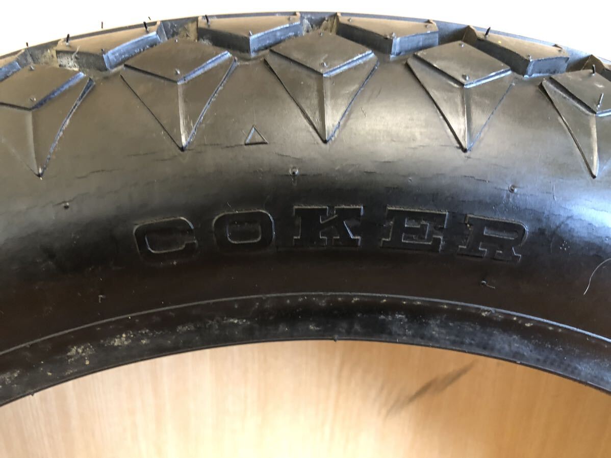 COKER ダイヤモンド!!4.00-19中古タイヤ 検FLH/FXST/スポーツスター/EVO/ショベル/ハーレー/コッカーダイヤモンドの画像3