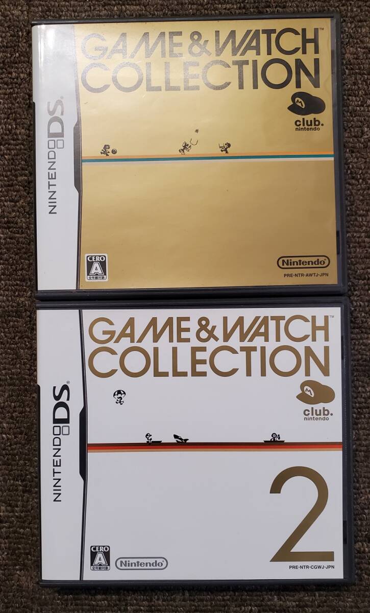 ■【管Y029-1.0kg】★ DSソフト GAME＆WATCH COLLECTION ＋ GAME＆WATCH COLLECTION2 計2個 - ゲーム＆ウォッチ　コレクション_画像1