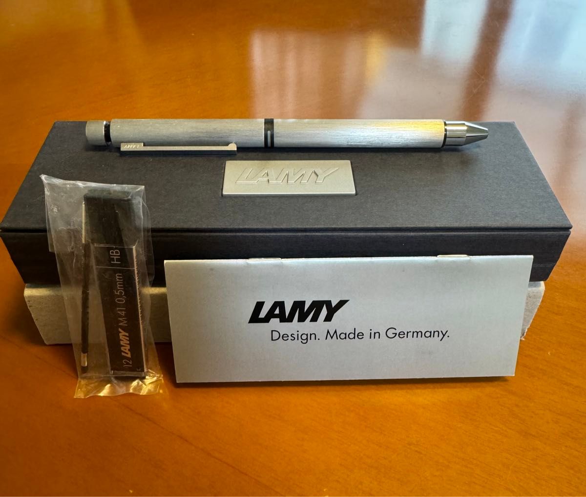 LAMY 多機能ペン　黒ボールペン　オレンジペン　シャーペン