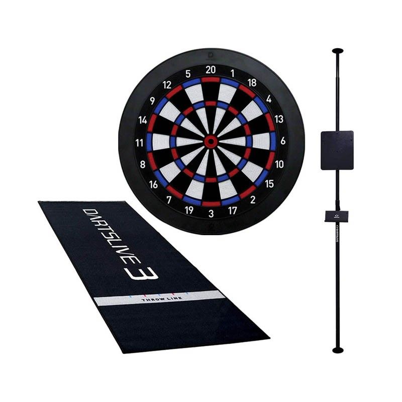 【中古】DARTSLIVE Home & DARTSLIVE ポールスタンド & DARTSLIVE3 防炎マット(おまけ付)