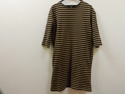 ヤフオク ユニクロuniqlo ボーダーワンピース 黒