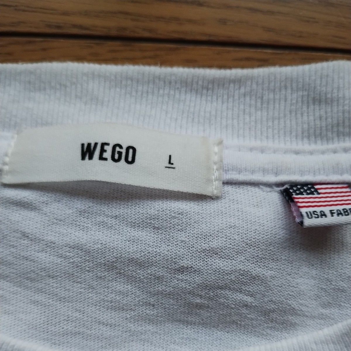 WEGO　カレッジTシャツ　Ｌサイズ　半袖　ルーズシルエット