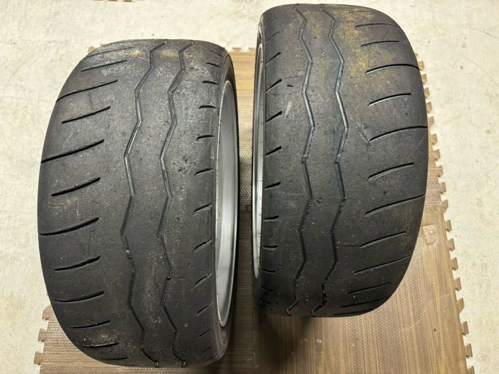 RAYS製 ings TS-06 18×8j+43 5H 114.3 希少 ダンロップβ10 235/40/R18付き レイズ イングス 鍛造 ハブ径約73mm CR シルバー 2本 GRヤリス_画像7