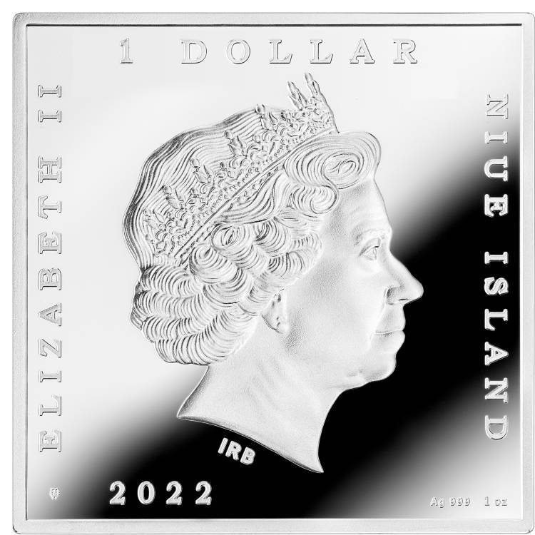 【送料無料】フェルメール「真珠の耳飾りの少女」純銀 1オンス銀貨 2022年 ニウエの画像2