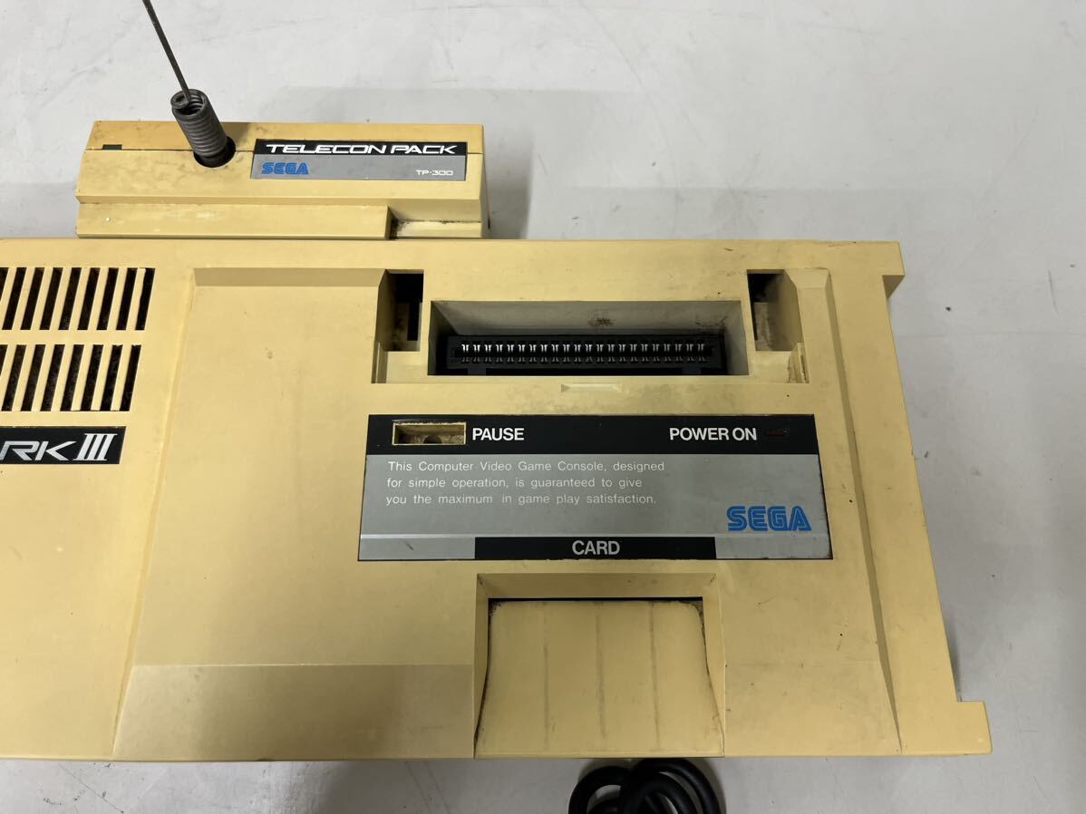 F499 SEGA MARK3 セガ マークIII ゲーム機 本体 コントローラー 当時物 レトロ _画像3